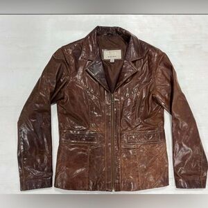 Wilson’s Leather Maxima Brown Jacket Size Large